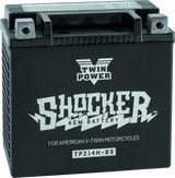 Twin Power YTX-14 Shocker Battery Replaces H-D 65948-00 220 CCA