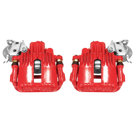Power Stop 93-97 Chevrolet Camaro Rear Red Calipers w/Brackets - Pair