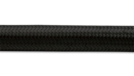Vibrant -10 AN Black Nylon Braided Flex Hose .56in ID (50 foot roll)